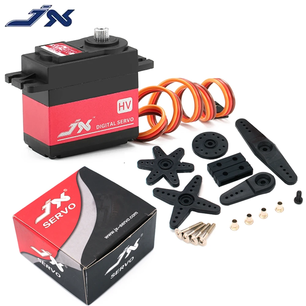 JX PDI-HV6214MG 6-7.4V 15KG High Torque Digital Standard Servo With Metal Gear Dual Ball Bearings For Rc Model Airplane Car Toy
JX PDI-HV6214MG 6-7.4V 15KG High Torque Digital Standard Servo With Metal Gear Dual Ball Bearings For Rc Model Airplane Car Toy