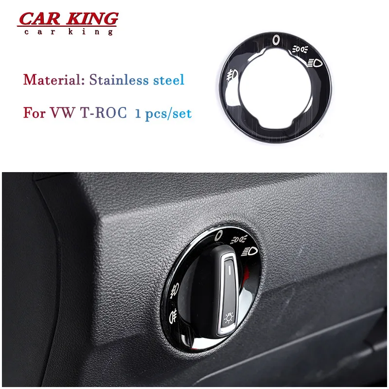 Stainless steel Car Interior Head Light Adjustment Switch Cover Trim Sticker For Volkswagen VW T-ROC T ROC 2017 2018 Accessories
Stainless steel Car Interior Head Light Adjustment Switch Cover Trim Sticker For Volkswagen VW T-ROC T ROC 2017 2018 Accessories