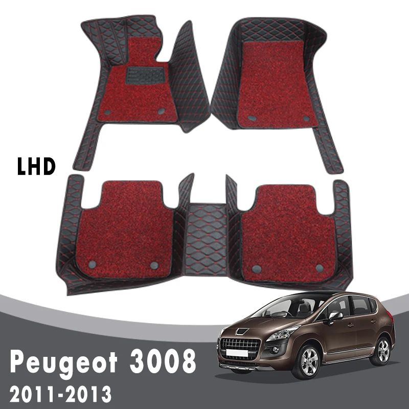 Двухслойные коврики с проволочной петлей для Peugeot 3008 2013 2012 2011, автомобильные коврики, аксессуары для салона автомобиля, передний и задний боковые коврики
Двухслойные коврики с проволочной петлей для Peugeot 3008 2013 2012 2011, автомобильные коврики, аксессуары для салона автомобиля, передний и задний боковые коврики