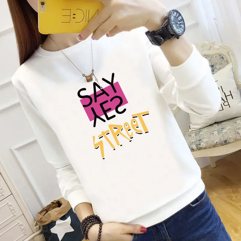 2024 Autumn Winter New Sweatshirt Female White Long-Sleeved T-Shirt Women's Top Bottoming Shirt Pullover Ladies A326
2024 Autumn Winter New Sweatshirt Female White Long-Sleeved T-Shirt Women's Top Bottoming Shirt Pullover Ladies A326