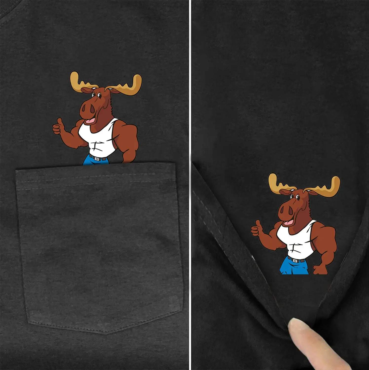 Cow/fox/dog Cartoon animal Printed In Pocket T Shirt Black Cotton Men Fashion Short sleeve t shirt Unisex Summer Cotton tshirt
Cow/fox/dog Cartoon animal Printed In Pocket T Shirt Black Cotton Men Fashion Short sleeve t shirt Unisex Summer Cotton tshirt