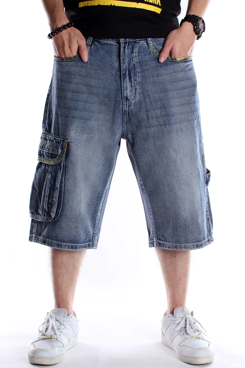 Men's Washed Multi-pocket Skateboard Pants Plus Size Hip-hop Denim Shorts Men Trendy Casual Street Cropped Trousers Loose Pants
Men's Washed Multi-pocket Skateboard Pants Plus Size Hip-hop Denim Shorts Men Trendy Casual Street Cropped Trousers Loose Pants