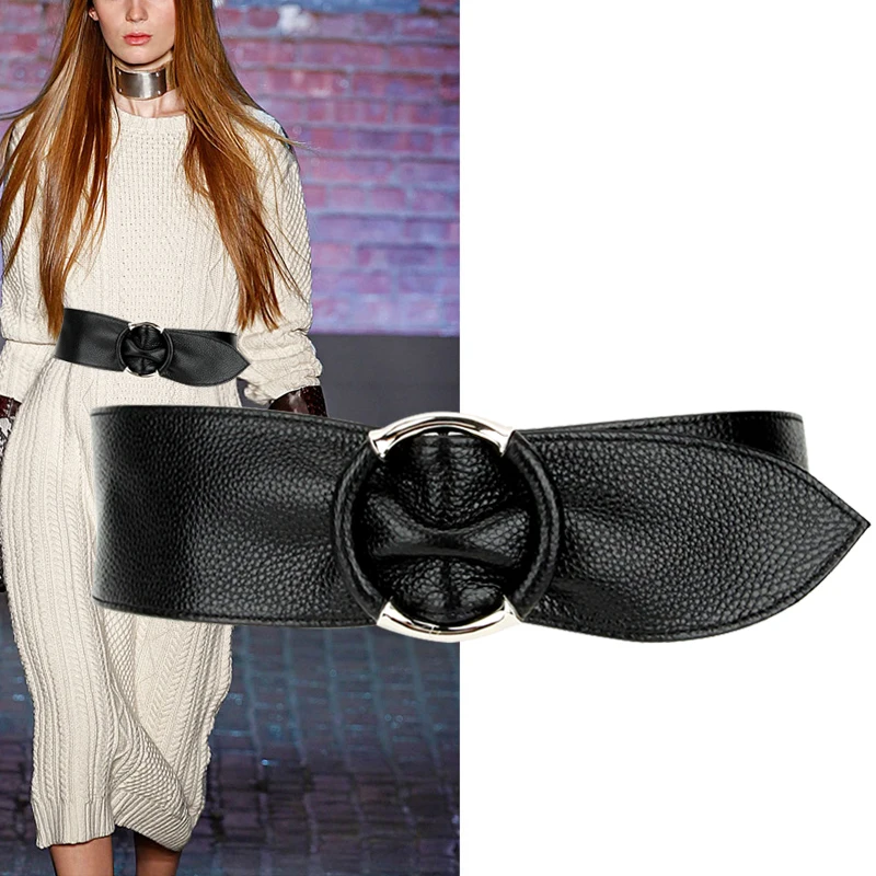 H3281 Simple Cowhide Wide Waist Seal Ladies Fashion Genuine Leather Waist Belt Decoration Women Black Red Top Grade Waistband
H3281 Simple Cowhide Wide Waist Seal Ladies Fashion Genuine Leather Waist Belt Decoration Women Black Red Top Grade Waistband