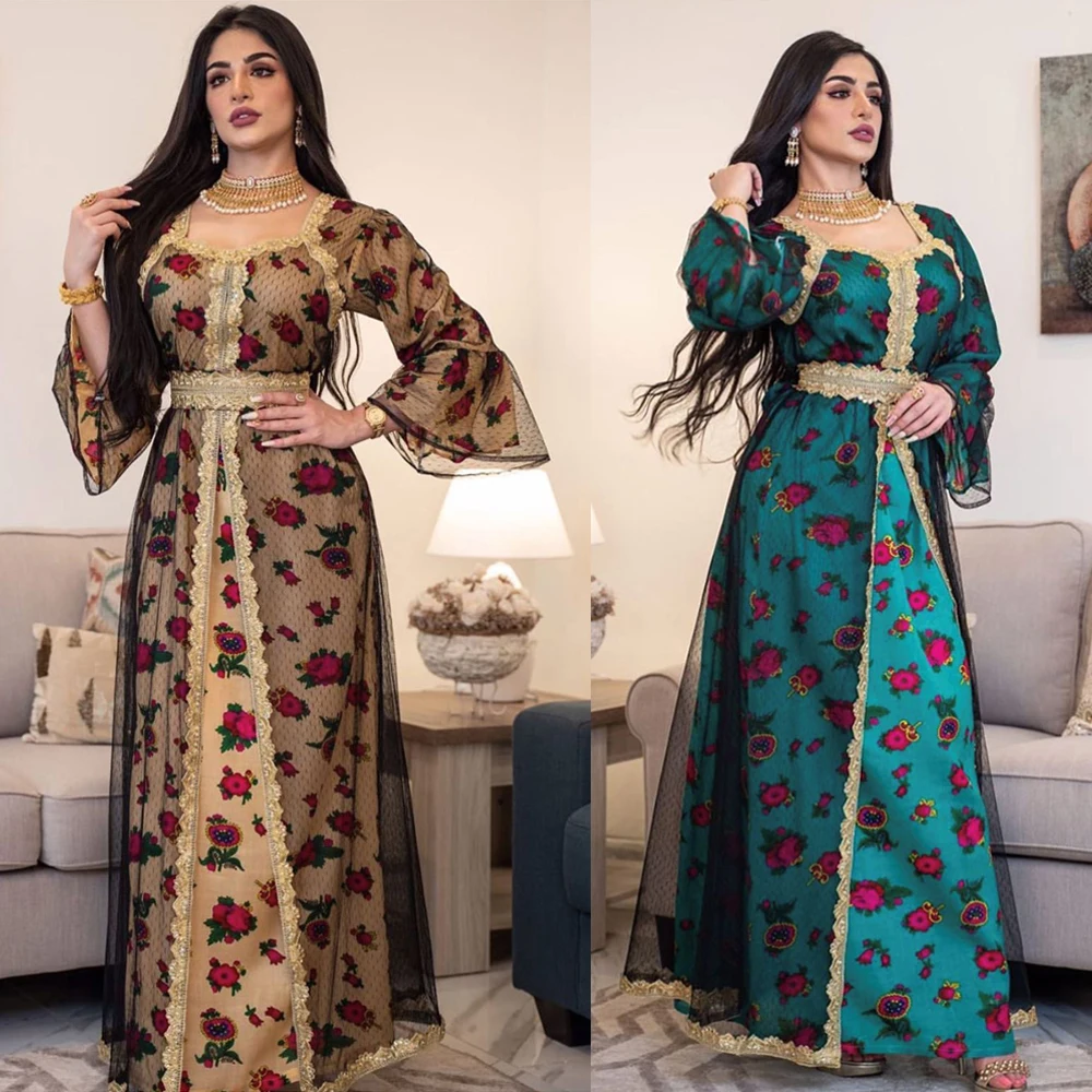 Женское винтажное платье макси Abaya в этническом стиле, вечернее платье с цветочным принтом и кружевом в стиле пэчворк, роскошные платья Среднего Востока
Женское винтажное платье макси Abaya в этническом стиле, вечернее платье с цветочным принтом и кружевом в стиле пэчворк, роскошные платья Среднего Востока