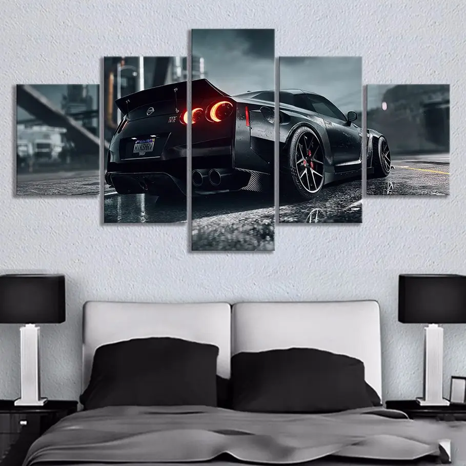 No Framed Canvas 5 Pcs Black Racing Sports Car Modern Wall Art HD Posters Home Decor Pictures Living Room Decoration Paintings
No Framed Canvas 5 Pcs Black Racing Sports Car Modern Wall Art HD Posters Home Decor Pictures Living Room Decoration Paintings