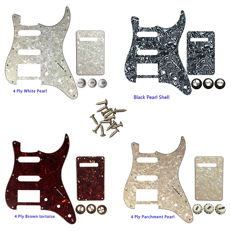 Guitar Parts - For USA/Mexico Fd Strat 72' 11 Screw Hole Standard Humbcker Hss PAF Guitar Pickguard & Back Plate & Control Knob
Guitar Parts - For USA/Mexico Fd Strat 72' 11 Screw Hole Standard Humbcker Hss PAF Guitar Pickguard & Back Plate & Control Knob