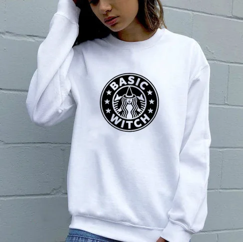 Sweatshirt basic witch pumpkin spice latte Graphic Printed New Arrival Women's Funny Long Sleeve Casual Tops halloween shirt
Sweatshirt basic witch pumpkin spice latte Graphic Printed New Arrival Women's Funny Long Sleeve Casual Tops halloween shirt