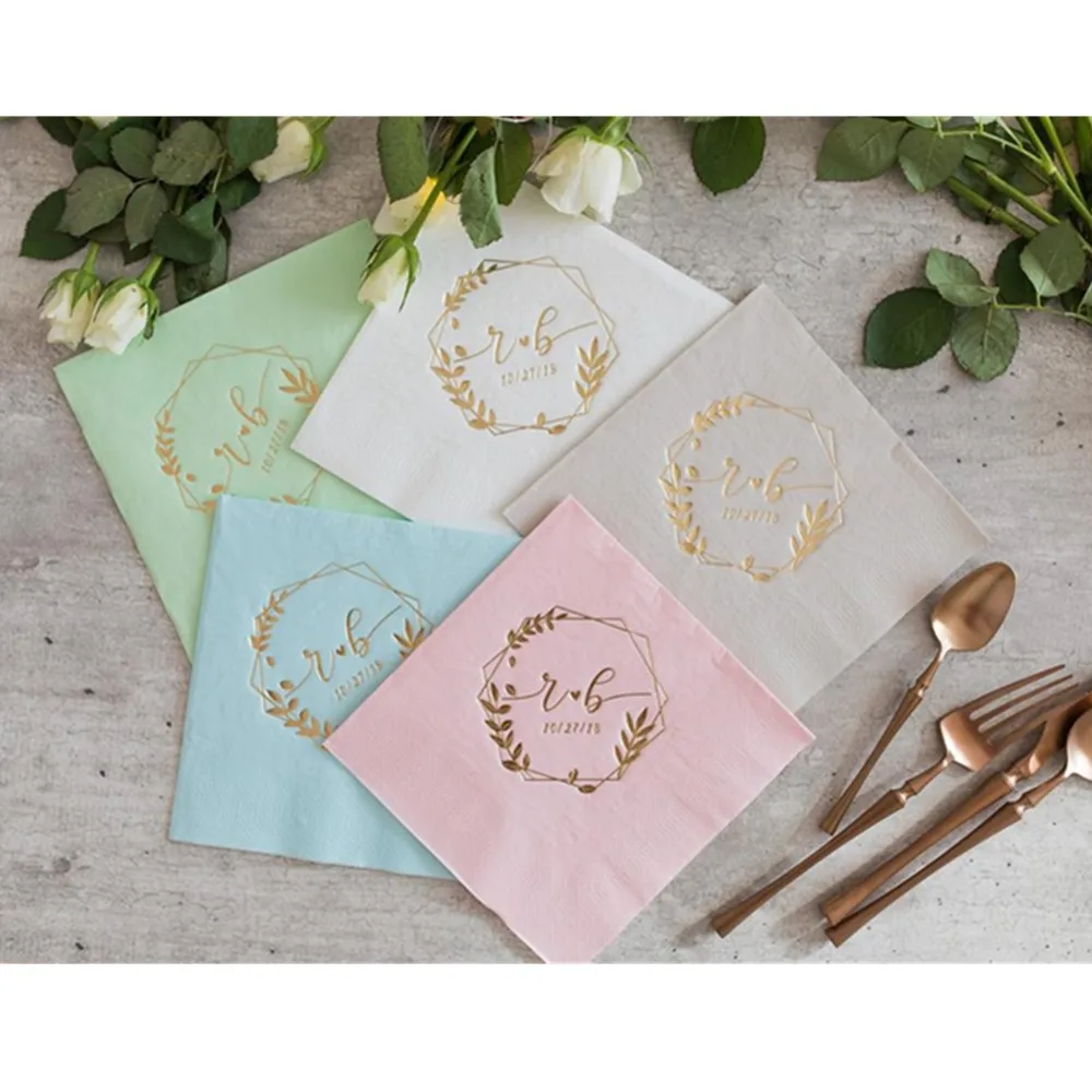 Personalized logo birthday party wedding Napkins serwetki Gold foil Custom Baby shower Monogramed Beverage paper Napkins
Personalized logo birthday party wedding Napkins serwetki Gold foil Custom Baby shower Monogramed Beverage paper Napkins