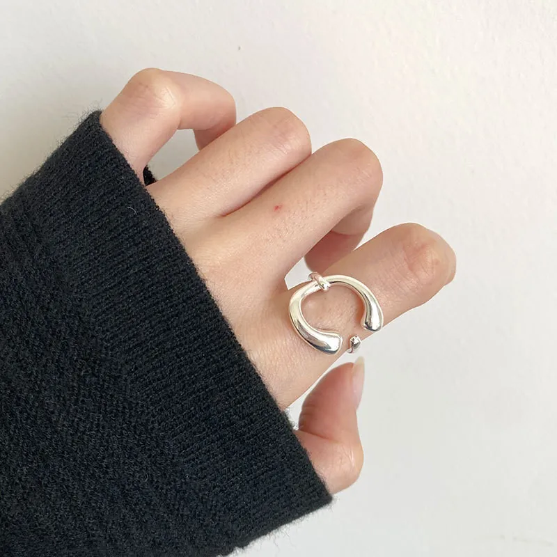 New Real 925 Sterling Silver Rings For Women Finger Fine Jewelry Minimalist Geometric Letter Ring Female Gifts Accessories
New Real 925 Sterling Silver Rings For Women Finger Fine Jewelry Minimalist Geometric Letter Ring Female Gifts Accessories