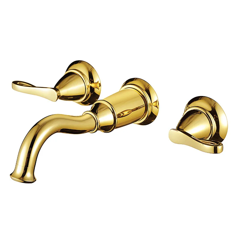 Wall mounted Brass gold bathroom sink faucet Rose gold black faucet cold hot basin mixer faucet high quality faucet
Wall mounted Brass gold bathroom sink faucet Rose gold black faucet cold hot basin mixer faucet high quality faucet