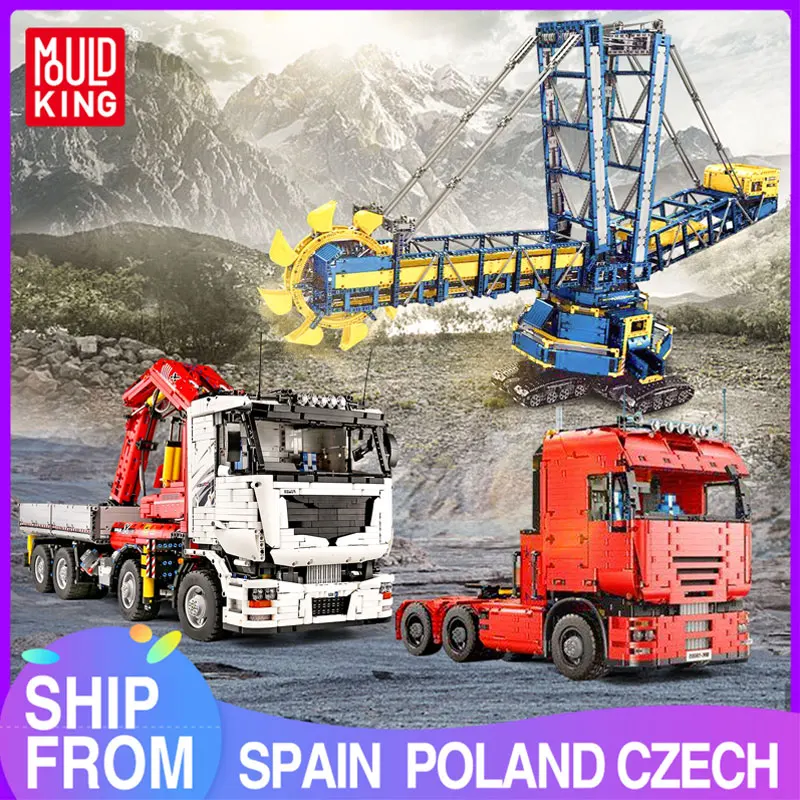 MOULD KING Technical Car Building Blocks Remote Control Truck Excavator Model MOC-1874 Brick Construction Toys For Kid and Adult
MOULD KING Technical Car Building Blocks Remote Control Truck Excavator Model MOC-1874 Brick Construction Toys For Kid and Adult