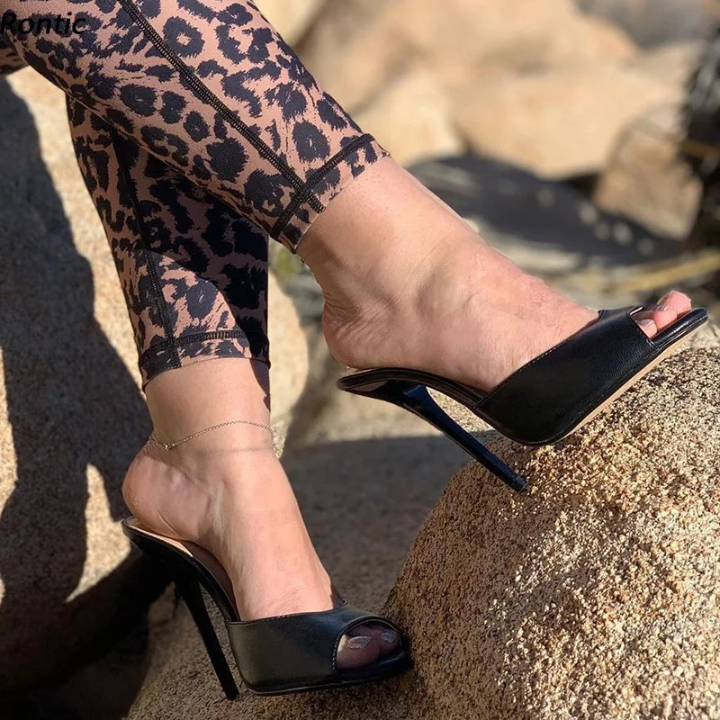 Rontic New Fashion Women Slingback Sandals Slippers Sexy Stiletto Heels Open Toe Elegant Black Casual Shoes Women Us Size 5-15
Rontic New Fashion Women Slingback Sandals Slippers Sexy Stiletto Heels Open Toe Elegant Black Casual Shoes Women Us Size 5-15
