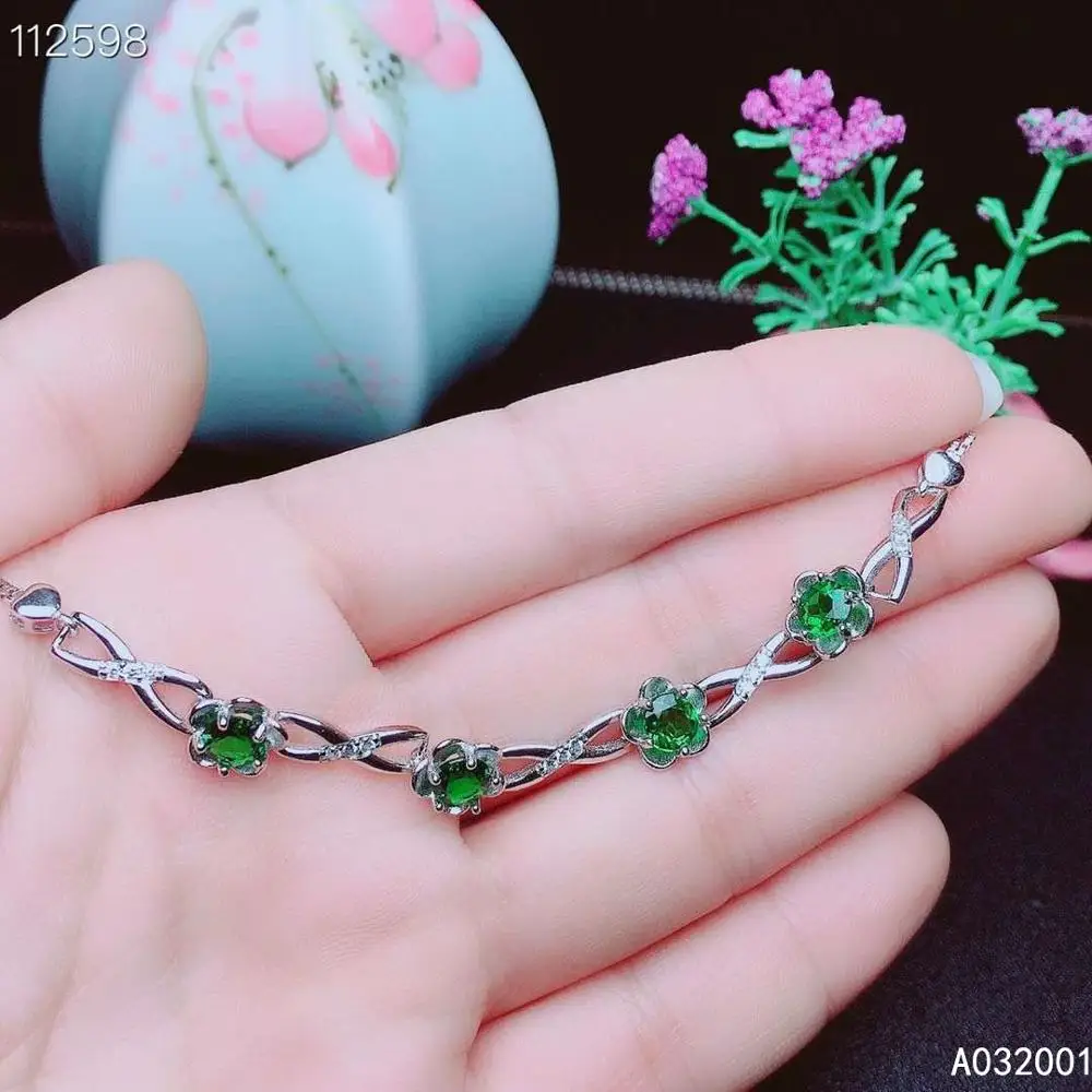 KJJEAXCMY fine jewelry natural Diopside 925 sterling silver new women gemstone hand bracelet support test beautiful
KJJEAXCMY fine jewelry natural Diopside 925 sterling silver new women gemstone hand bracelet support test beautiful