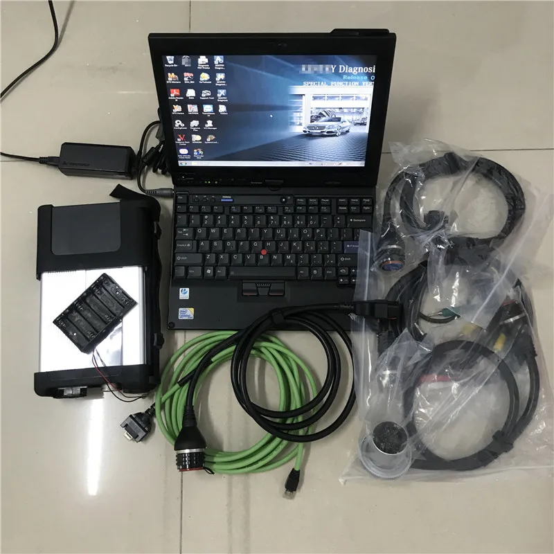 Super Mb Star c5 WIFI DOIP with Software SSD Installed in x200t Touch Screen Laptop Ready to Use Diagnostic Tool for 12v 24v
Super Mb Star c5 WIFI DOIP with Software SSD Installed in x200t Touch Screen Laptop Ready to Use Diagnostic Tool for 12v 24v