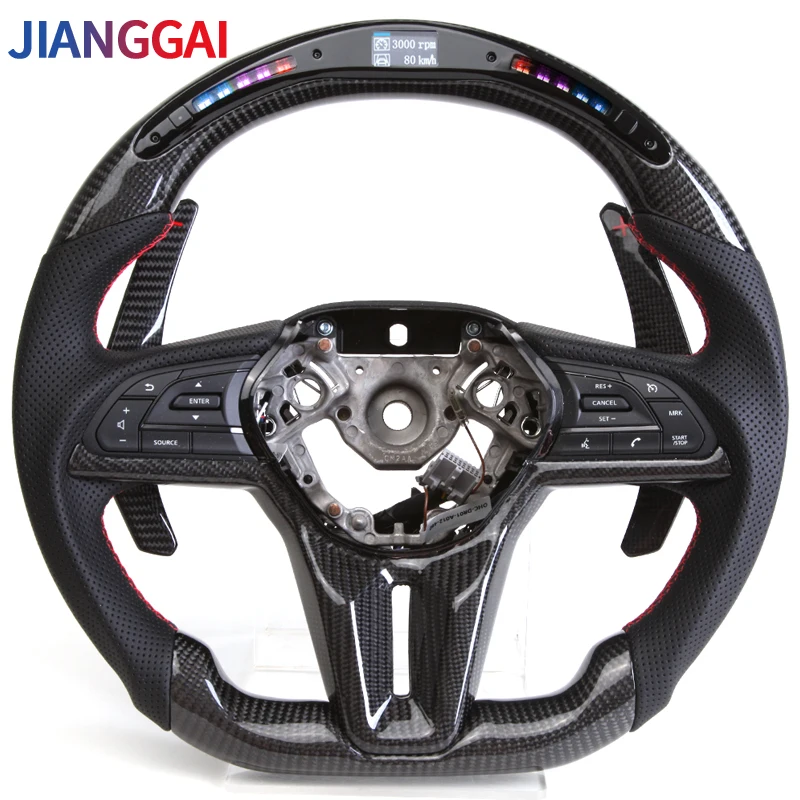 Carbon Fiber Steering Wheel Fit For GTR 2017-2019 Model LED Shift Racing Wheel
Carbon Fiber Steering Wheel Fit For GTR 2017-2019 Model LED Shift Racing Wheel