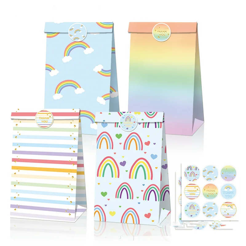 12pcs/lot Cute Rainbow Cloud Summer Theme Party Paper Bags Candy Box Biscuit Gift Bags Baby Shower Birthday Favor Supplies
12pcs/lot Cute Rainbow Cloud Summer Theme Party Paper Bags Candy Box Biscuit Gift Bags Baby Shower Birthday Favor Supplies