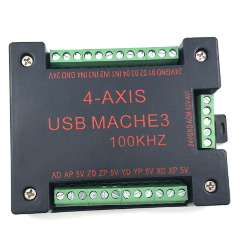 Коммутационная плата USB MACH3 100 кГц с ЧПУ, 4-осевой интерфейс, драйвер, контроллер движения
Коммутационная плата USB MACH3 100 кГц с ЧПУ, 4-осевой интерфейс, драйвер, контроллер движения