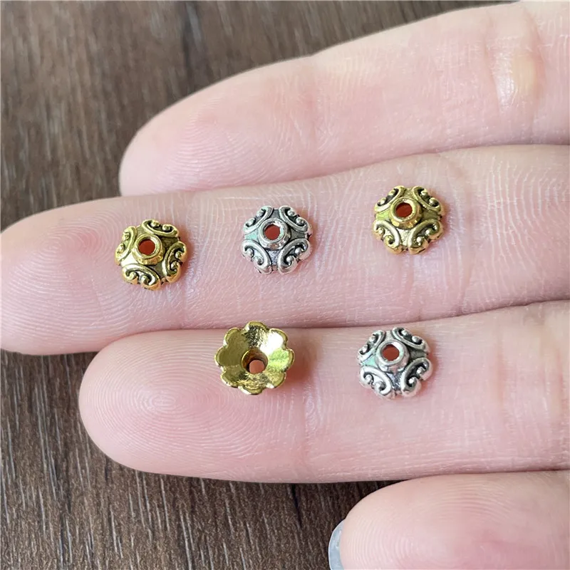 7mm Bead Cap Torus Gasket Ethnic Style Beaded Bracelet Necklace Jewelry Making Crafts Alloy Accessories Amulet Set Wholesale
7mm Bead Cap Torus Gasket Ethnic Style Beaded Bracelet Necklace Jewelry Making Crafts Alloy Accessories Amulet Set Wholesale