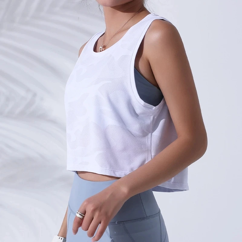 Spring Summer New O Neck Camouflage Striped Cute Sports Vest Women Loose Breathable Running Fitness Yoga Sleeveless Crop Top
Spring Summer New O Neck Camouflage Striped Cute Sports Vest Women Loose Breathable Running Fitness Yoga Sleeveless Crop Top