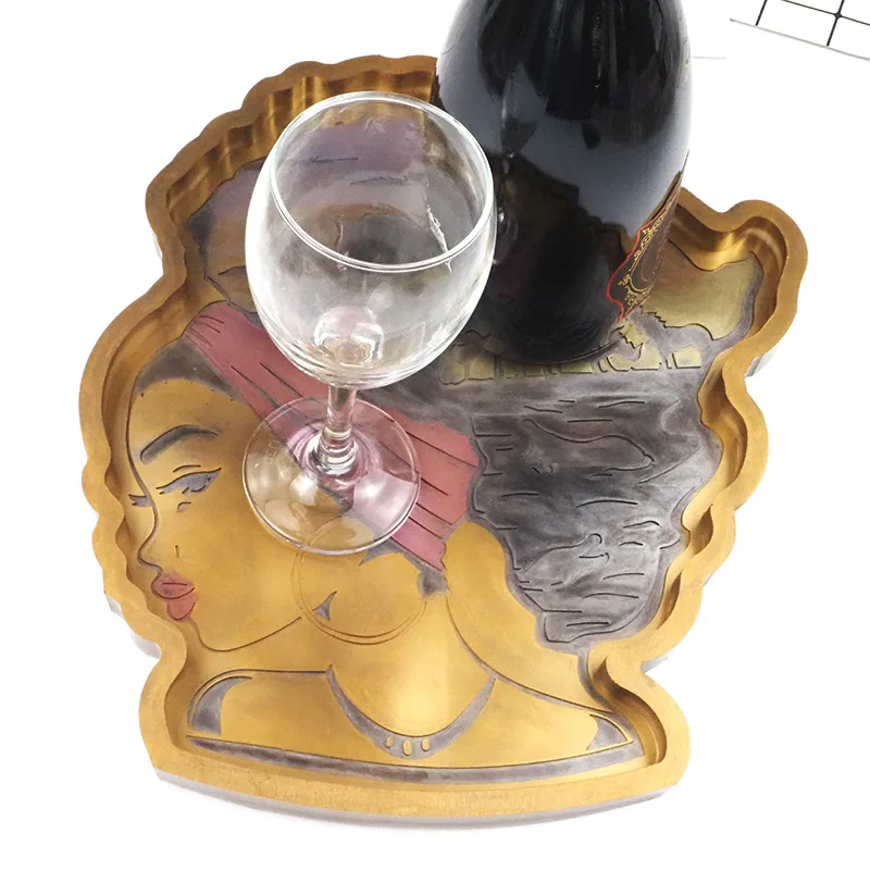 DIY Crystal Silicone Mold African Women Head Fruit Plate Large Tray Mold Creative Cup Pad Mold Mirror Silicone Mold For Resin
DIY Crystal Silicone Mold African Women Head Fruit Plate Large Tray Mold Creative Cup Pad Mold Mirror Silicone Mold For Resin