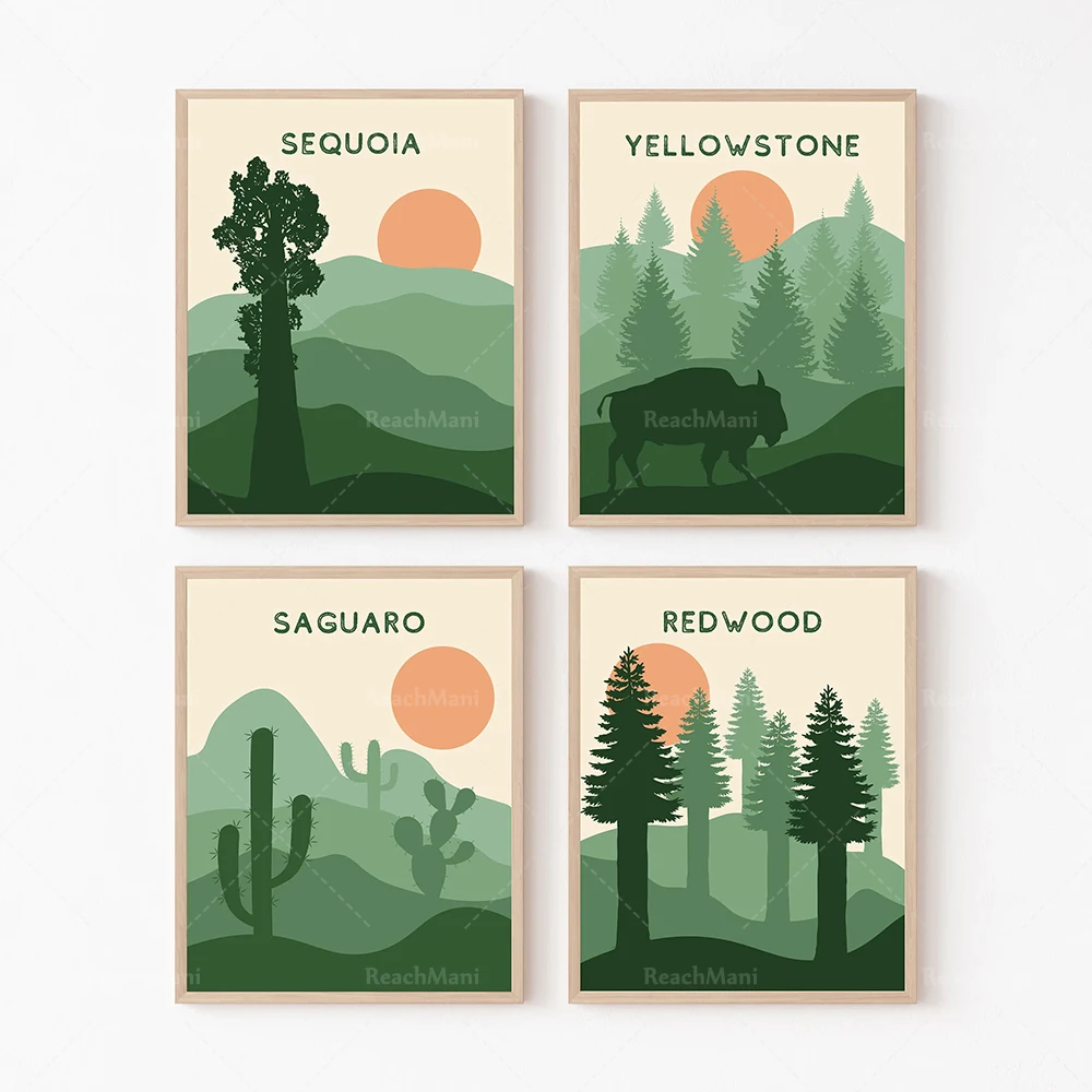 Green National Park Prints, Sequoia National Park Posters, Yellowstone Posters, Cactus Posters, Redwood Tourism Art Deco Canvas
Green National Park Prints, Sequoia National Park Posters, Yellowstone Posters, Cactus Posters, Redwood Tourism Art Deco Canvas