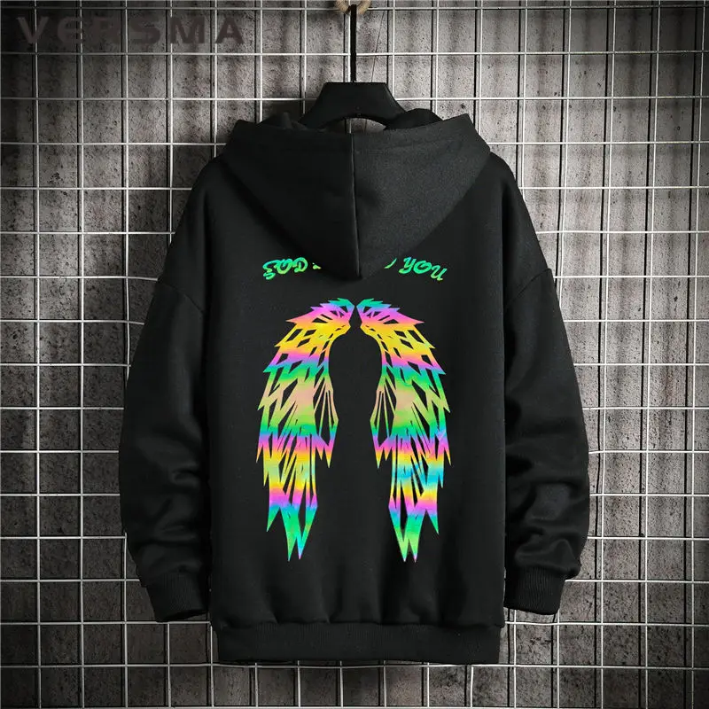 VERSMA Korean Harajuku Colorful Luminous Retro Print Hoodie Sweatshirt Hip Hop Streetwear BF Vintage Men Sweatshirts For Couples
VERSMA Korean Harajuku Colorful Luminous Retro Print Hoodie Sweatshirt Hip Hop Streetwear BF Vintage Men Sweatshirts For Couples