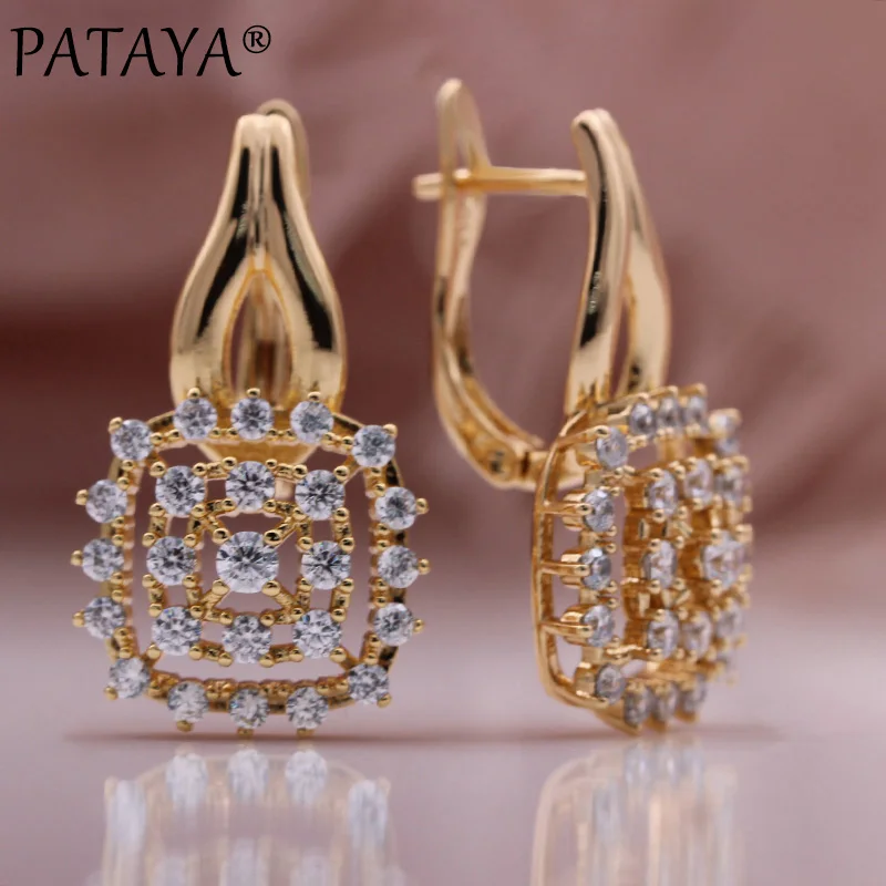 PATAYA New Luxury Big Drop Earrings 585 Rose Gold Color Wedding Fashion Jewelry Women Gift Vintage Natural Zircon Long Earrings
PATAYA New Luxury Big Drop Earrings 585 Rose Gold Color Wedding Fashion Jewelry Women Gift Vintage Natural Zircon Long Earrings