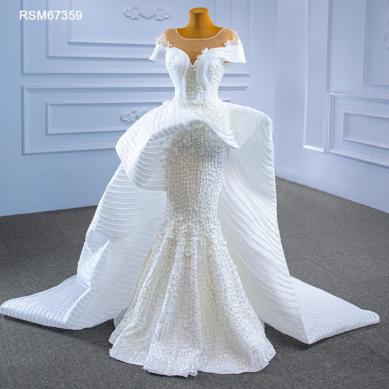 RSM67359 2023 Luxury Mermaid Wedding Dress Pearls Lace White Plus Size Wedding Dresses Vintage Vestidos De Novia Bohemia 2023
RSM67359 2023 Luxury Mermaid Wedding Dress Pearls Lace White Plus Size Wedding Dresses Vintage Vestidos De Novia Bohemia 2023