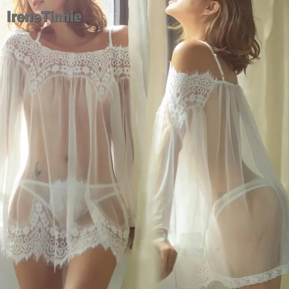 IRENE TINNIE Women Hot Nightwear Erspective tassel Sleepwear Erotic Underwear Pijamas Sexy Lace Lingerie G-String Set
IRENE TINNIE Women Hot Nightwear Erspective tassel Sleepwear Erotic Underwear Pijamas Sexy Lace Lingerie G-String Set