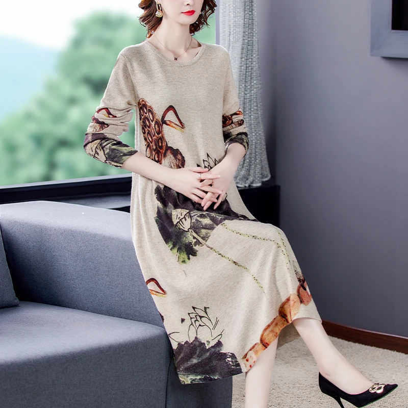 2021 Autumn Winter Vintage Knit Wool Dress Maxi Sweater Dress Casual Women Elegant Bodycon Long Sweaters Dresses
2021 Autumn Winter Vintage Knit Wool Dress Maxi Sweater Dress Casual Women Elegant Bodycon Long Sweaters Dresses