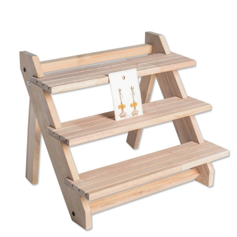 3-Layer Jewelry Display Tray Pendant Earrings Bracelet Rings Display Blocks Solid Wood Display Holder
3-Layer Jewelry Display Tray Pendant Earrings Bracelet Rings Display Blocks Solid Wood Display Holder