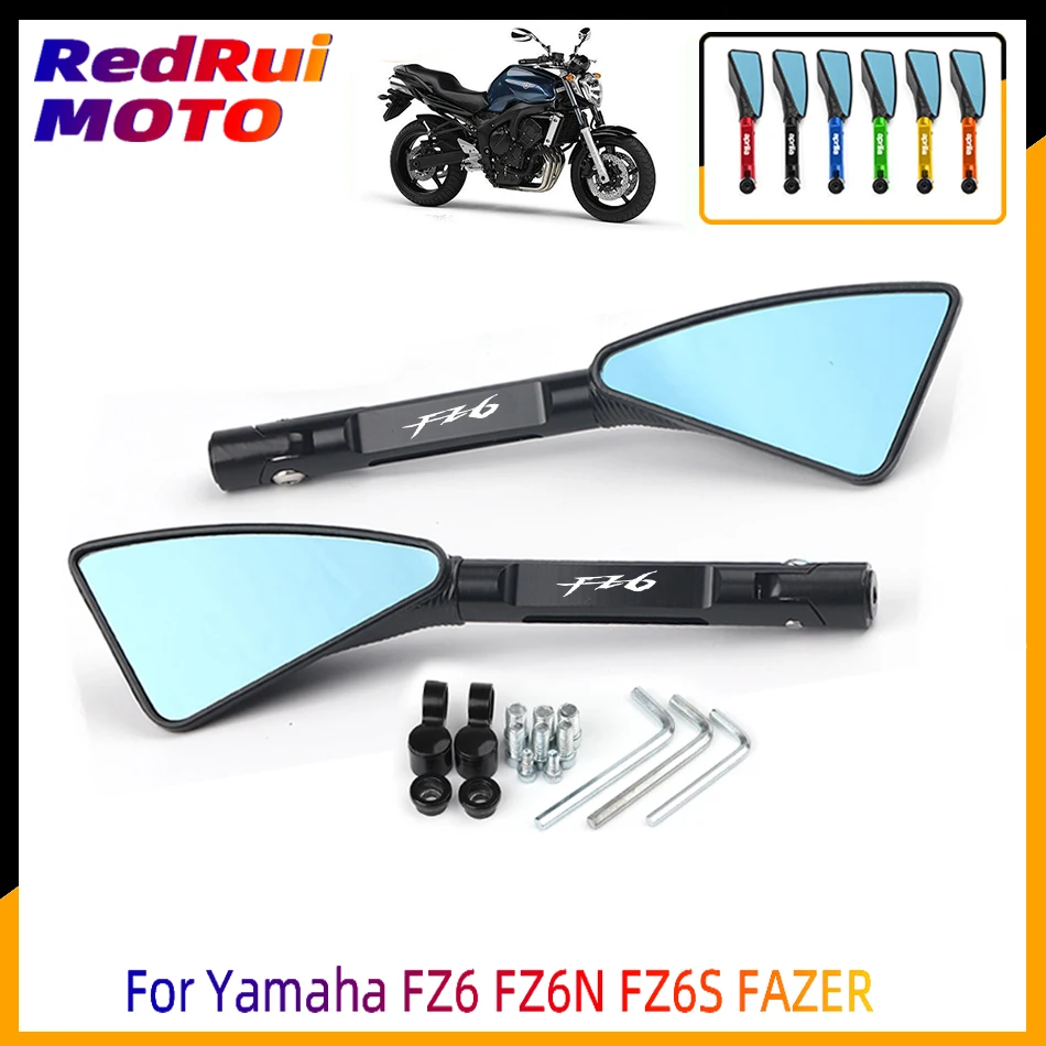 For Yamaha FZ6 FZ-6 FZ6N FZ6S FAZER Universal Motorcycle Accessories CNC Aluminum Blue Lens Rear View Side Mirror Laser Logo
For Yamaha FZ6 FZ-6 FZ6N FZ6S FAZER Universal Motorcycle Accessories CNC Aluminum Blue Lens Rear View Side Mirror Laser Logo