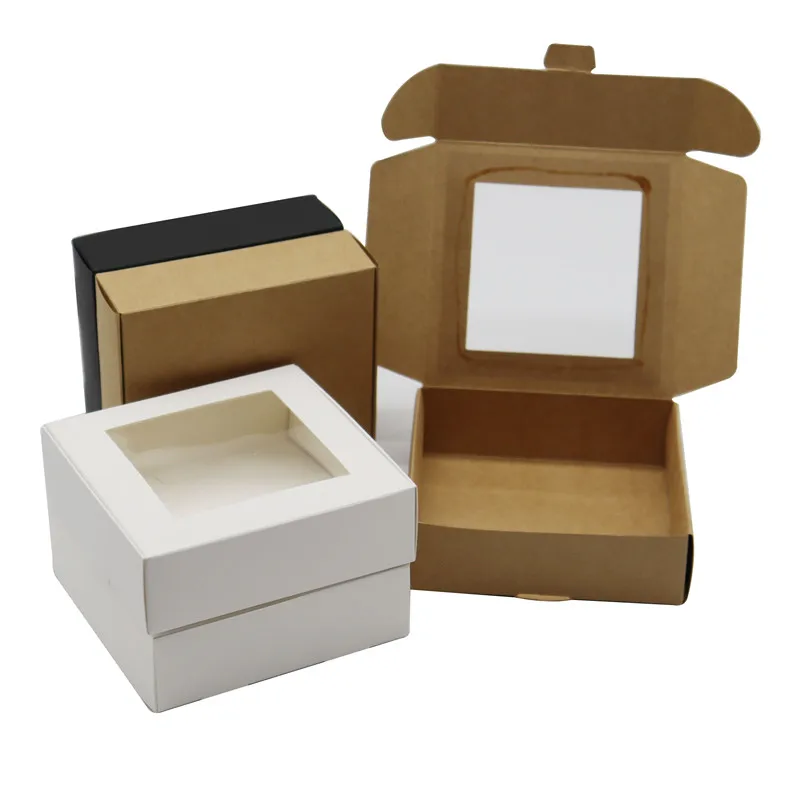 24Pcs 11.5x11x3.5cm Kraft Paper Gift Box Packaging With Clear PVC Window Candy Favors Arts&Crafts Display White Boxes
24Pcs 11.5x11x3.5cm Kraft Paper Gift Box Packaging With Clear PVC Window Candy Favors Arts&Crafts Display White Boxes
