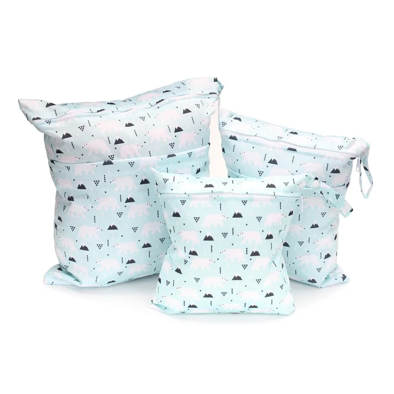 SGS certified 3 Pack Cloth Diaper Wet Dry Bags Waterproof Reusable Wet Bag Organizer Pouch with 2 Pockets for Travel Beach Pool
SGS certified 3 Pack Cloth Diaper Wet Dry Bags Waterproof Reusable Wet Bag Organizer Pouch with 2 Pockets for Travel Beach Pool
