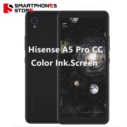 Hisense A5 Pro CC Smart Phone 5.84" Color ink Screen Face ID Fingerprint Dual SIM Android 10.0 NFC Read Phone