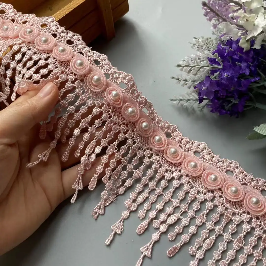 1 Yard Pink 8cm Ribbon Plum Flowers Pearl Lace Trimmings Ribbons Beaded Lace Fabric Embroidered Sewing Wedding Dress Clothes
1 Yard Pink 8cm Ribbon Plum Flowers Pearl Lace Trimmings Ribbons Beaded Lace Fabric Embroidered Sewing Wedding Dress Clothes