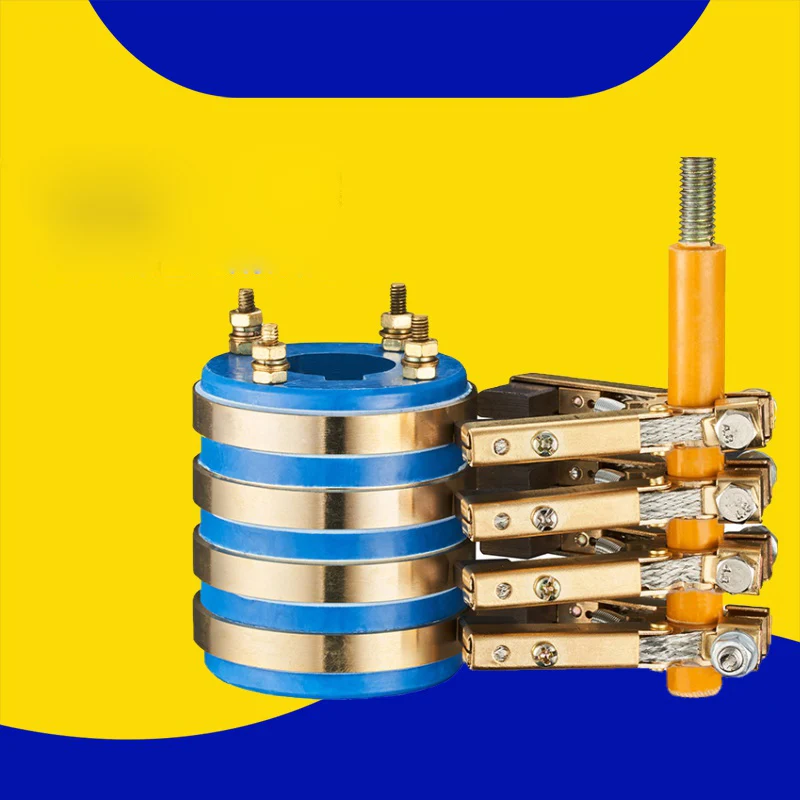 Four-way Slip Ring Assembly Conductive Slip Ring Copper Carbon Brush Bracket Packaging Machine Sealing Return Ring Copper Ring
Four-way Slip Ring Assembly Conductive Slip Ring Copper Carbon Brush Bracket Packaging Machine Sealing Return Ring Copper Ring