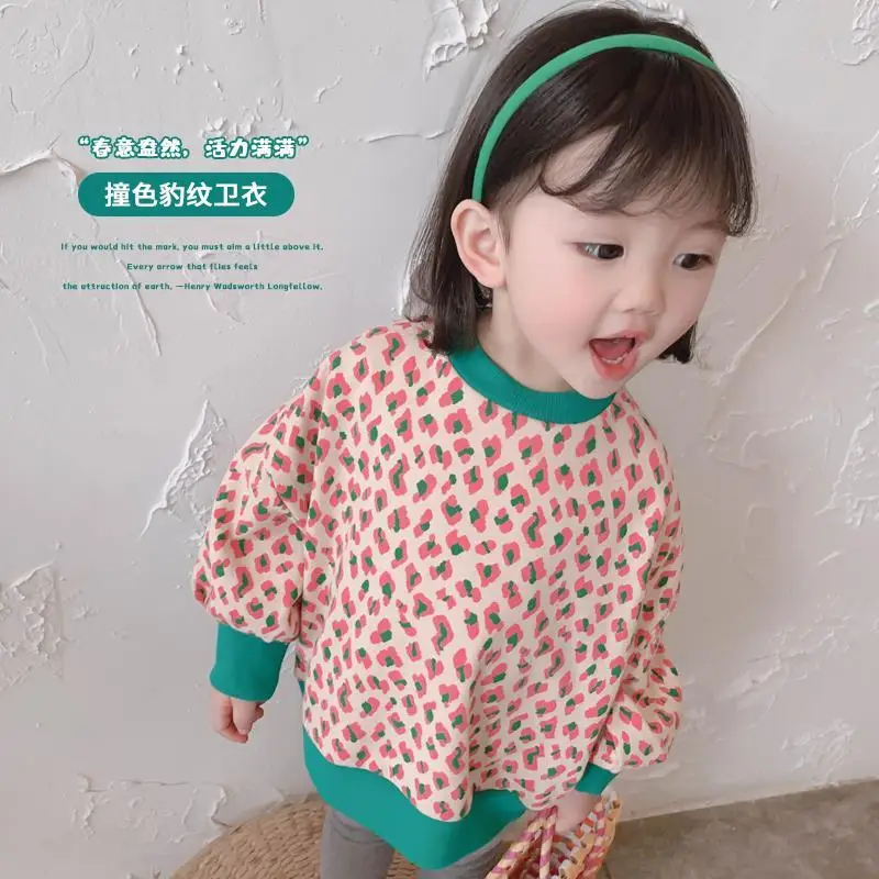 1-7T Toddler Kid Baby Girl Clothes Leopard Sweatshirt For Girl Elegant Long Sleeve Pullover Top Loose Fashion Hoodies Streetwear
1-7T Toddler Kid Baby Girl Clothes Leopard Sweatshirt For Girl Elegant Long Sleeve Pullover Top Loose Fashion Hoodies Streetwear