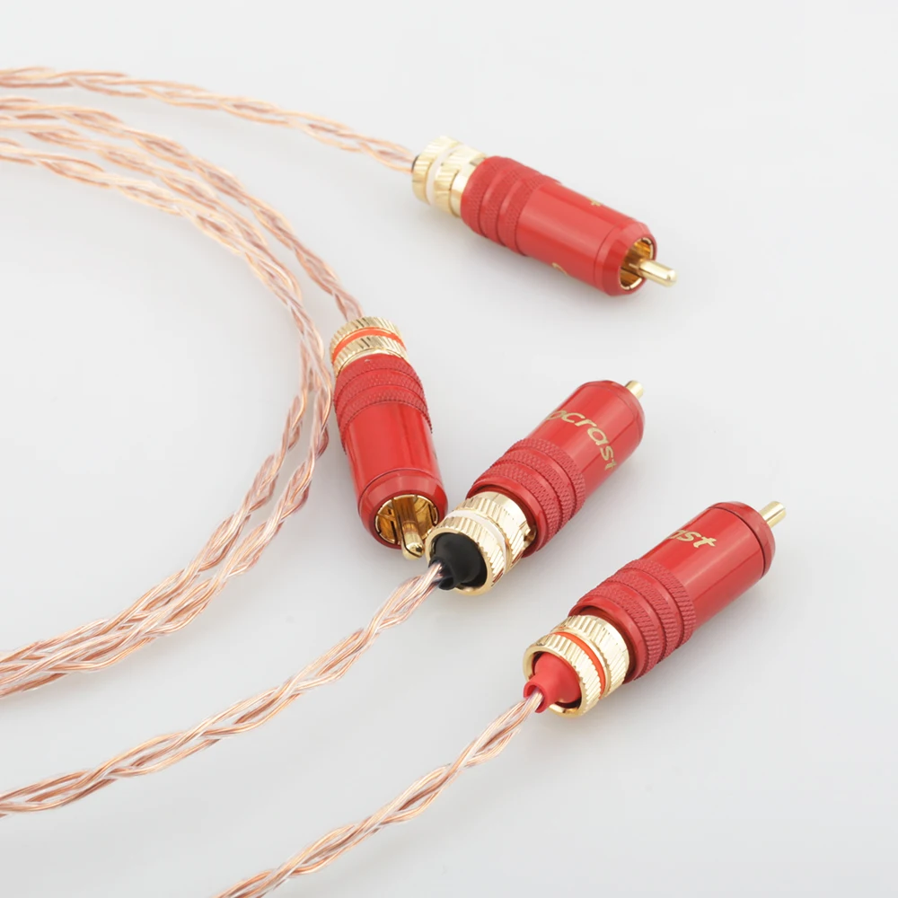 High Quality 3CU OCC Gold-Plated RCA Audio Cable 2RCA to 2 RCA Male to Male for Home Theater DVD TV
High Quality 3CU OCC Gold-Plated RCA Audio Cable 2RCA to 2 RCA Male to Male for Home Theater DVD TV