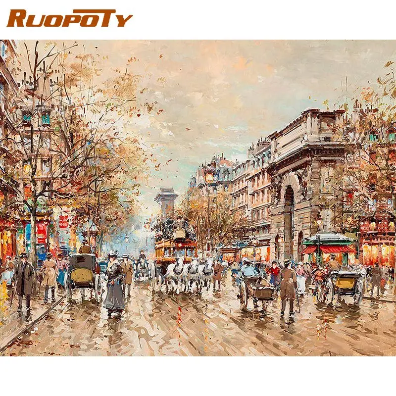 RUOPOTY Street Landscape DIY Painting By Numbers Kit Handpainted Acrylic Picture Home Wall Art Picture For Wall Decor
RUOPOTY Street Landscape DIY Painting By Numbers Kit Handpainted Acrylic Picture Home Wall Art Picture For Wall Decor