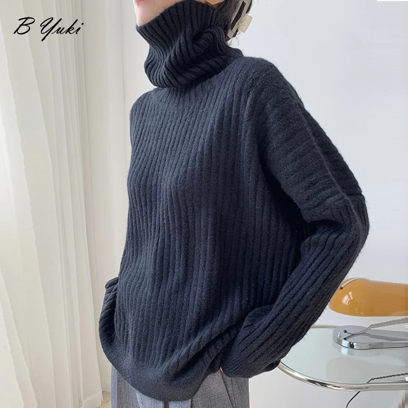 Blessyuki Turtleneck Oversized Knitted Sweaters Women Winter Loose Thicken Warm Solid Pullovers Female Casual Simple Soft Tops
Blessyuki Turtleneck Oversized Knitted Sweaters Women Winter Loose Thicken Warm Solid Pullovers Female Casual Simple Soft Tops