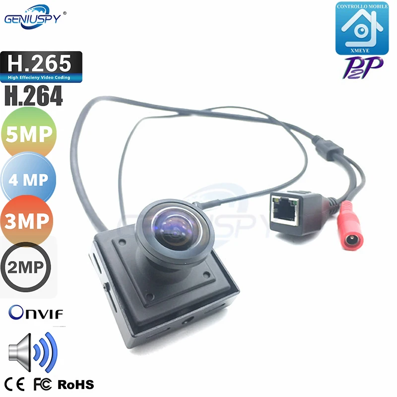 Surveillance Security 185Degree 2.33mm Lens P2P Remote Control HD 2MP 3MP 4MP 5MP Fisheye IP Mini Camera With Audio
Surveillance Security 185Degree 2.33mm Lens P2P Remote Control HD 2MP 3MP 4MP 5MP Fisheye IP Mini Camera With Audio