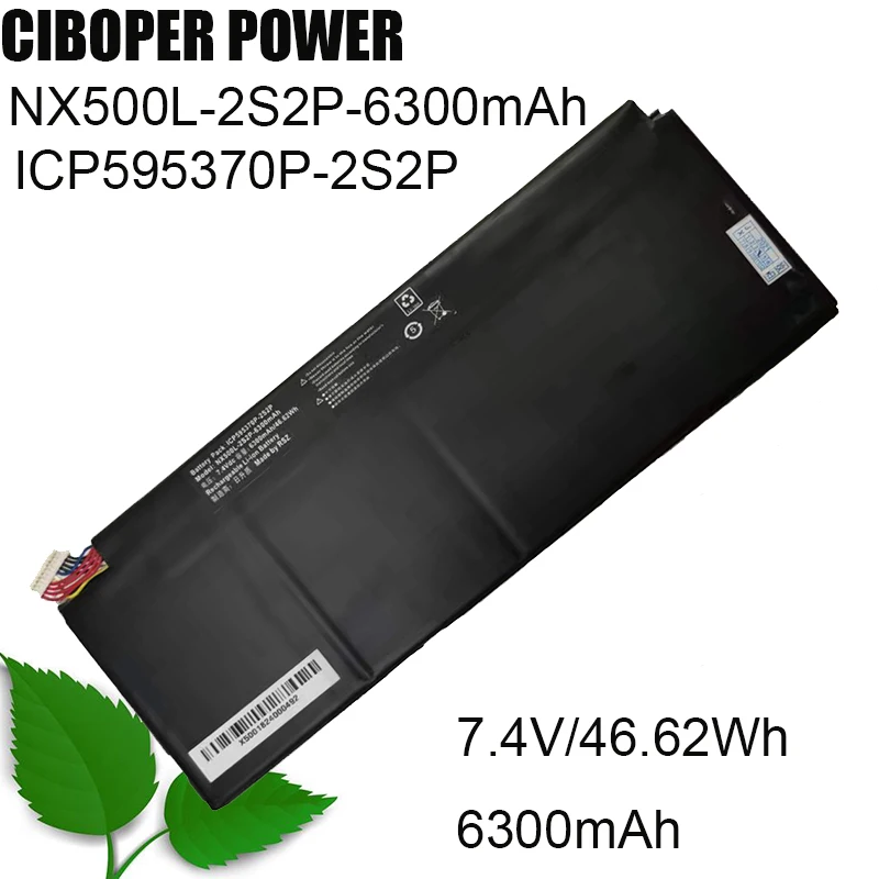 CP Аккумулятор для ноутбука SSBS70 NX500L-2S2P-6300mAh 7,4 В/6300 мАч/Втч для ноутбука HASEE версии HL502
CP Аккумулятор для ноутбука SSBS70 NX500L-2S2P-6300mAh 7,4 В/6300 мАч/Втч для ноутбука HASEE версии HL502