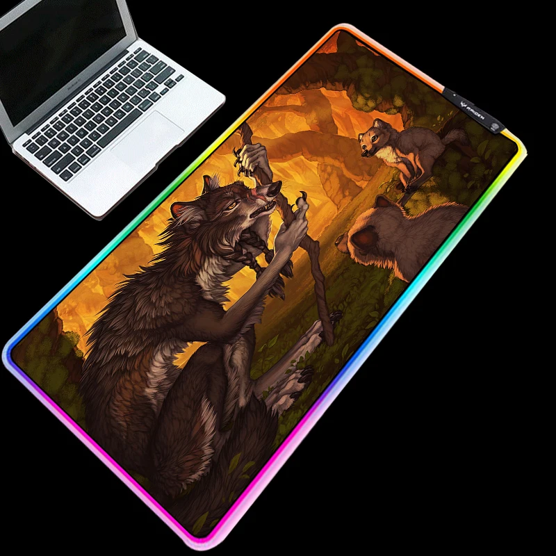 Mairuige Charge RGB Gaming Mouse Pad Cold Glow LED Color Lock Edge Wolf King Story Cartoon Anime Computer Keyboard Mat
Mairuige Charge RGB Gaming Mouse Pad Cold Glow LED Color Lock Edge Wolf King Story Cartoon Anime Computer Keyboard Mat