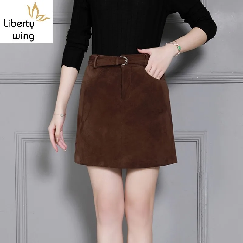 Top Quality Genuine Leather Suede Women A-Line High Waist Sashes Streetwear Slim Fit Plus Szie S-4XL Female Wrap Skirts
Top Quality Genuine Leather Suede Women A-Line High Waist Sashes Streetwear Slim Fit Plus Szie S-4XL Female Wrap Skirts