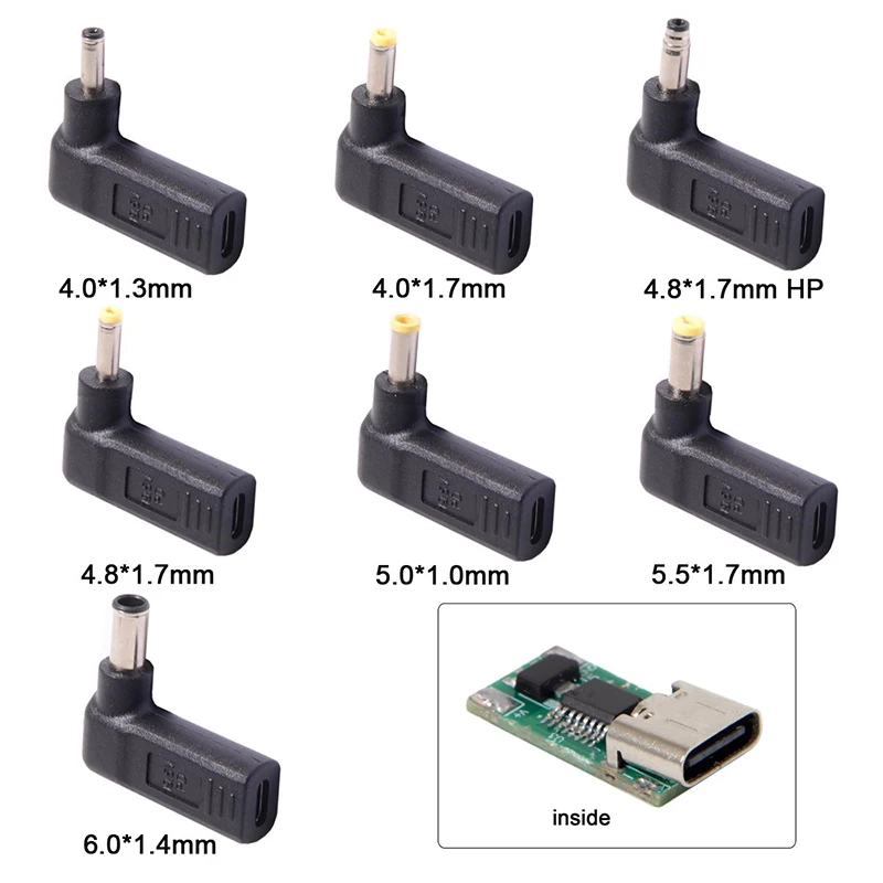 USB 3.1 Type C USB-C to 19V DC4.8*1.7mm DC4.0*1.7 DC5.5*1.7 Adapter PD Emulator Trigger 90 Degree Angled Yellow
USB 3.1 Type C USB-C to 19V DC4.8*1.7mm DC4.0*1.7 DC5.5*1.7 Adapter PD Emulator Trigger 90 Degree Angled Yellow