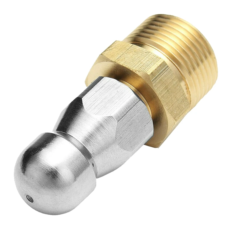 NEW-M22 F14 Nozzle High Pressure Washer Jetter Sewer Drain Dredge Cleaner Nozzle
NEW-M22 F14 Nozzle High Pressure Washer Jetter Sewer Drain Dredge Cleaner Nozzle