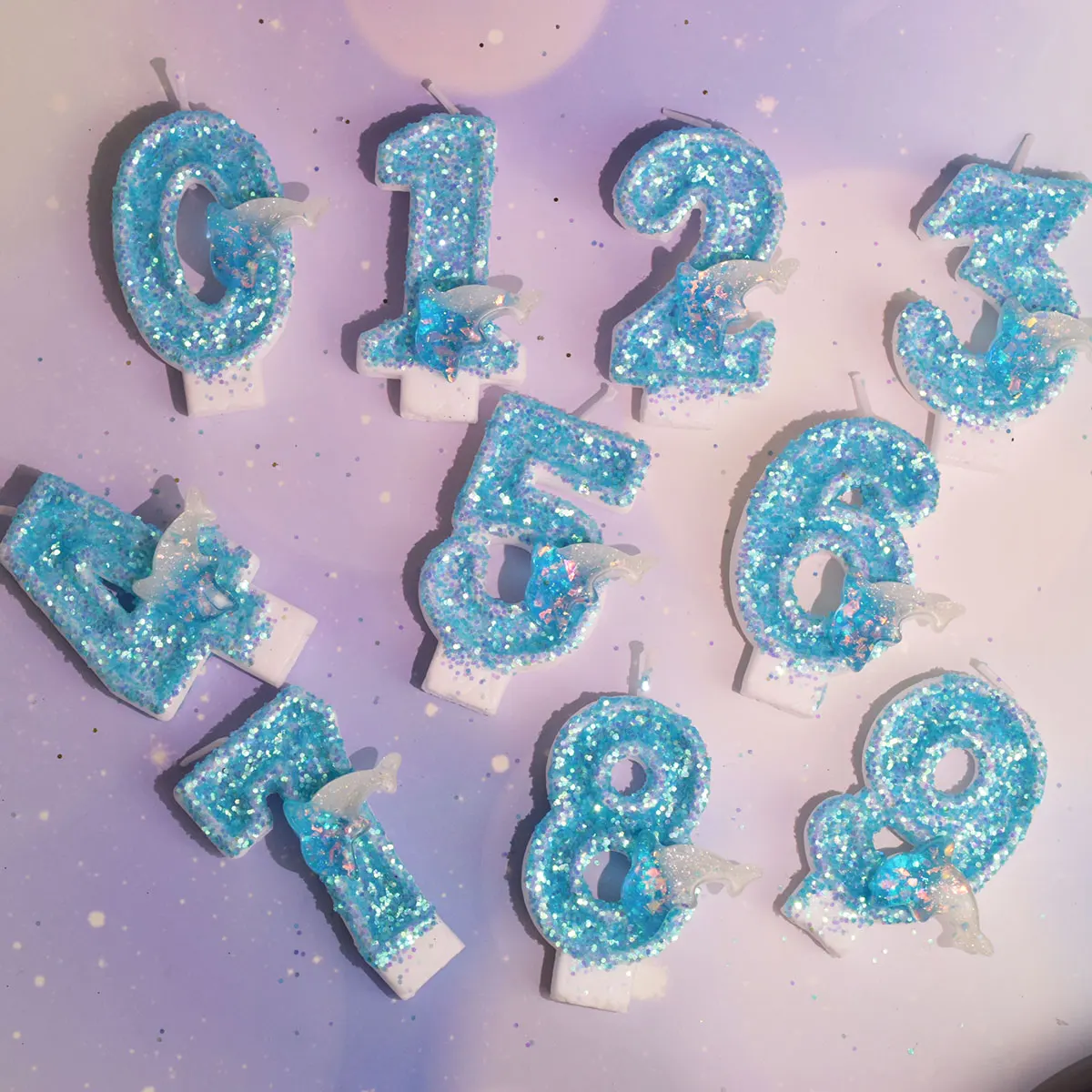 Blue Magic Dolphin Candle Set Gifts Number 0-9 Cake Topper Decoration One Year Old Children's Birthday Party Wedding Anniversary
Blue Magic Dolphin Candle Set Gifts Number 0-9 Cake Topper Decoration One Year Old Children's Birthday Party Wedding Anniversary