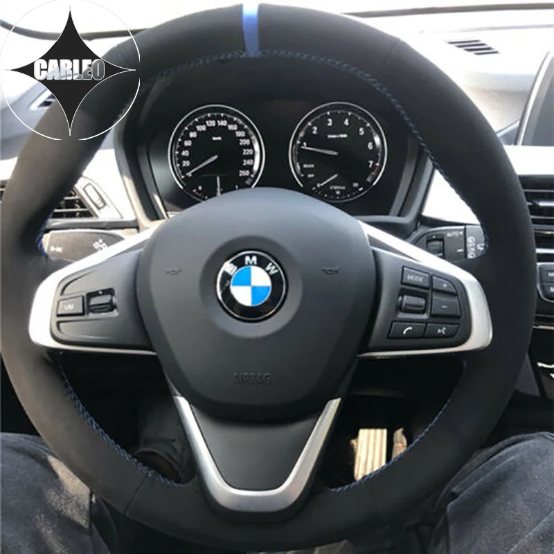 DIY Car Steering Wheel Cover for BMW X2 2020 2021 Genuine Suede Leather Blue Marker Custom Hand Stitching Holder Top Layer Wrap
DIY Car Steering Wheel Cover for BMW X2 2020 2021 Genuine Suede Leather Blue Marker Custom Hand Stitching Holder Top Layer Wrap