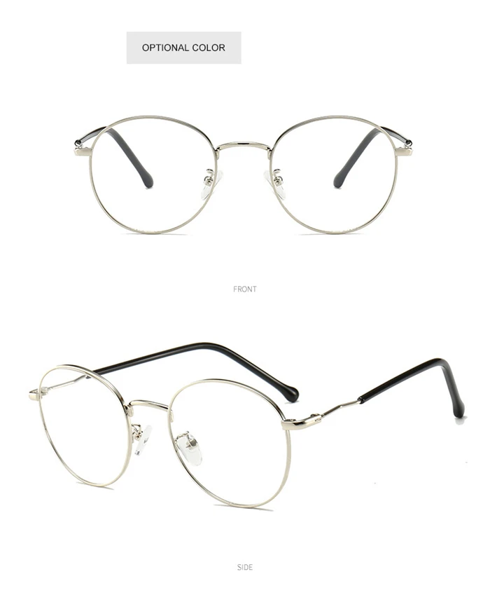 Okulary korekcyjne dla kobiet mężczyzn Unisex okrągłe fotochromy krótkowidz -1.0 -1.5 -2.0 -2.5 -3.0 -4.0 -5.0 -6 26 H85252b69742d4eeea72aff33d560f737q